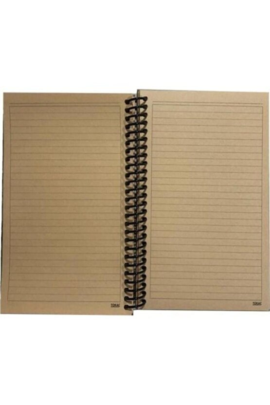 Kraft Spiralli Defter 80 Yaprak Çizgili 14 X 21 Cm (A5)