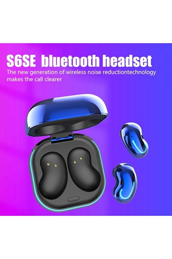 S6se Kablosuz Oyuncu Kulaklığı Tws Bluetooth V5.0 Earbuds Kulaklık Müzik Film Video Spor