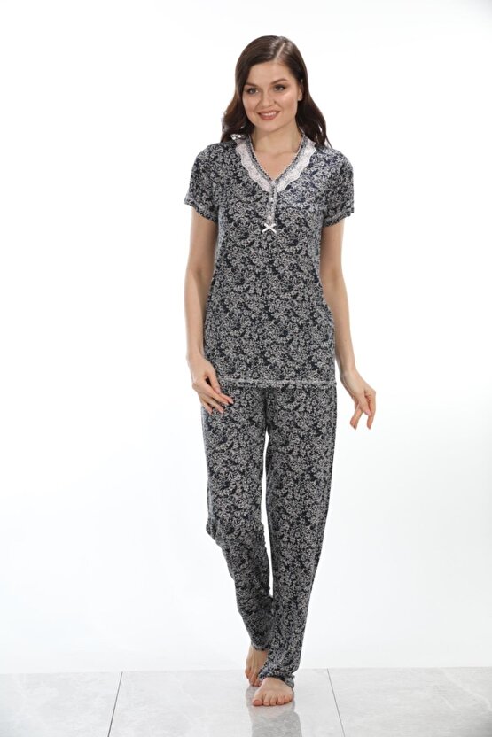 Bambu, Büyük Beden Seçenekli Kadın Pijama Takımı 54033