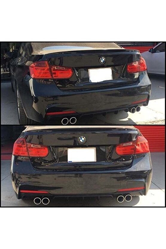 Bmw F30 Arka Tampon Difüzörü 4 Çıkış Pianoblack