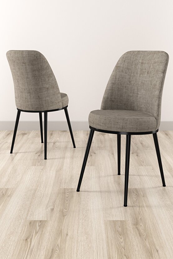 Rita Siyah Mermer Desen 80x132 Sunta Açılabilir Mutfak Masası Takımı 4 Adet Sandalye