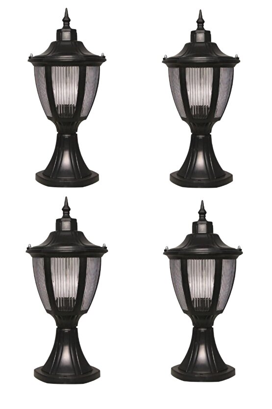 Lamp232 4 Adet Bahçe Armatürü, Konsollu Fener, Bahçe Apliği, Duvar Apliği