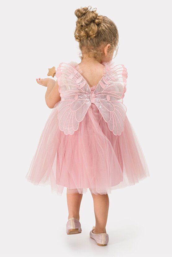 Kız Bebek Kız Çocuk Doğum Günü Parti Düğün Yazlık Elbise Tüllü Tütü Astarlı Bebek Takım Bebek Giyim