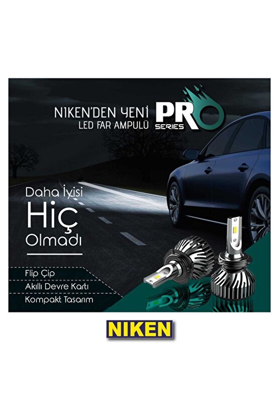 H7 Led Xenon Far Aydınlatma Seti Şimşek Etkili Pro 8000lm