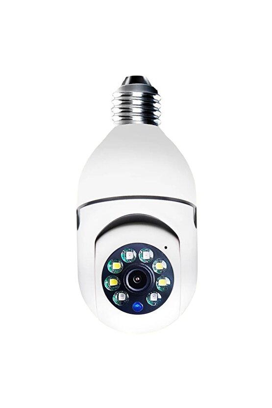 Wifi Ampul Kamera 360 Derece Gece Görüşlü Ip Güvenlik Kamerası