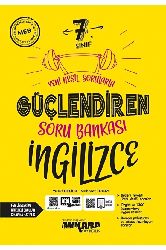 7. Sınıf Ingilizce Güçlendiren Soru Bankası Ankara Yayınları