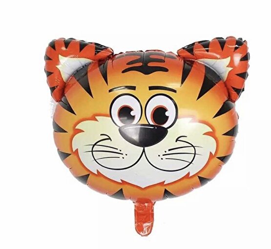 Safari kaplan kafa folyo balon 1 adet