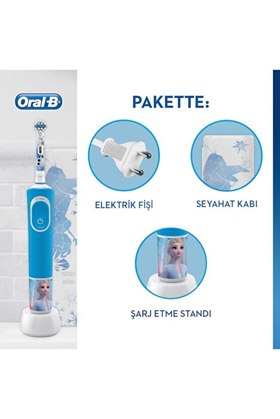 Frozen Özel Seri Çocuklar İçin Şarj Edilebilir Diş Fırçası