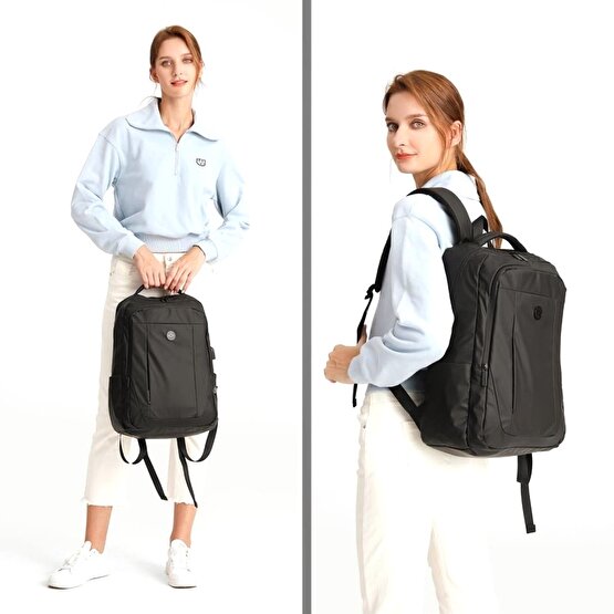 Smart Bags Unisex Sırt Çantası 8660 Siyah