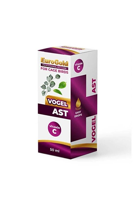 Neo Pet Market Eurogold Vogel Ast Damla Kuşlar İçin Solunum Yolları Takviyesi 50 Ml