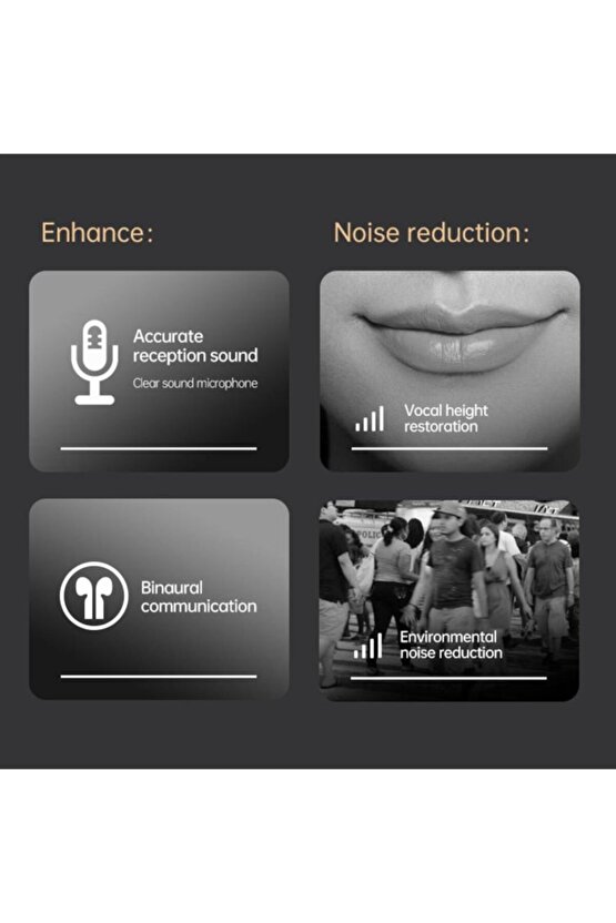 Kablosuz Tws Kulaklık Bluetooth Kulakiçi Kulaklık Ios Android Uyumlu