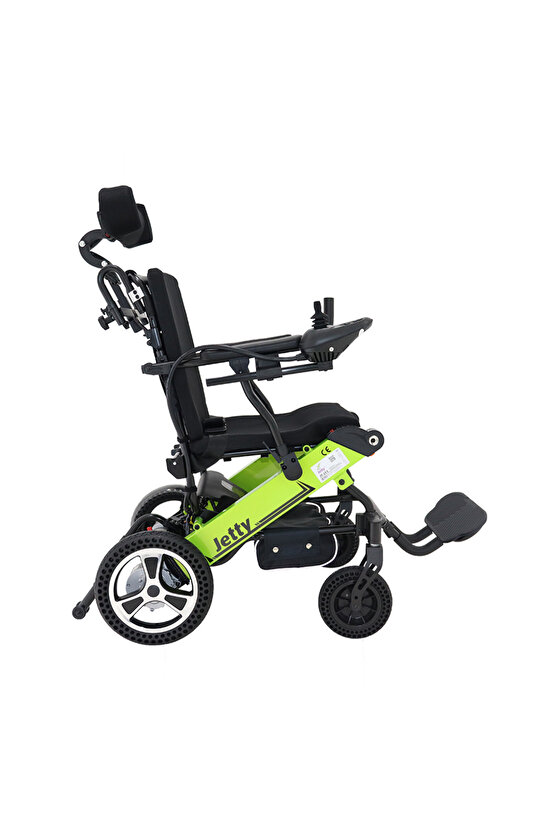 Jt-311 Hafif Katlanabilir Akülü Tekerlekli Sandalye Yeşil