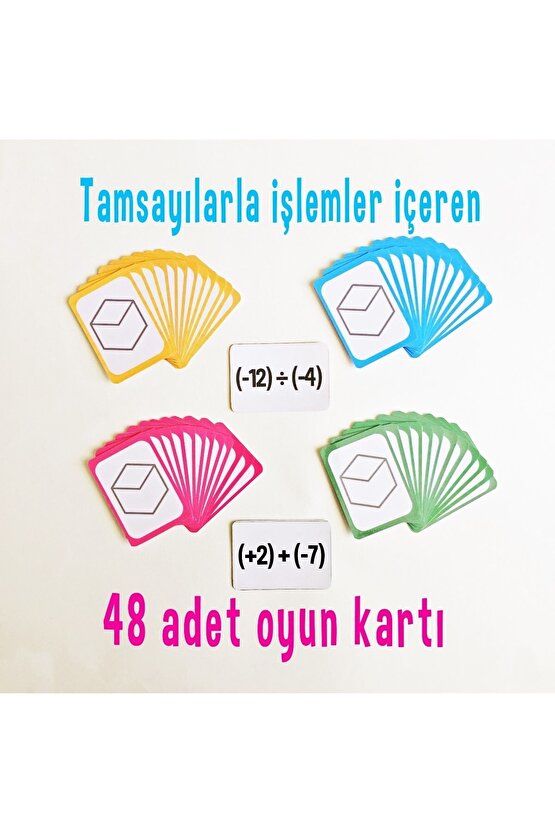 Matlandiya - 7. Sınıf Kutu Oyunu - Matematik Işlem Eğitici Eğlenceli Beceri Oyunu