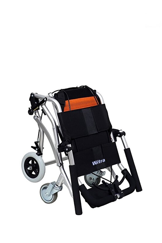 WİTRA Yeni stil hafif katlanabilir taşınabilir seyahat alüminyum manuel tekerlekli sandalye