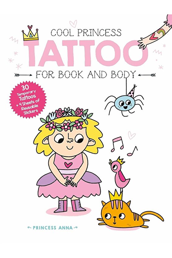 Cool Princess Tattoo Book: Anna