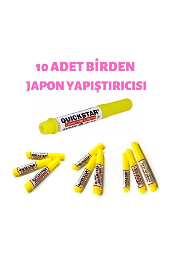 Quickstar Japon Yapıştırıcı 10 Adet Birden Japon Yapıştırıcısı