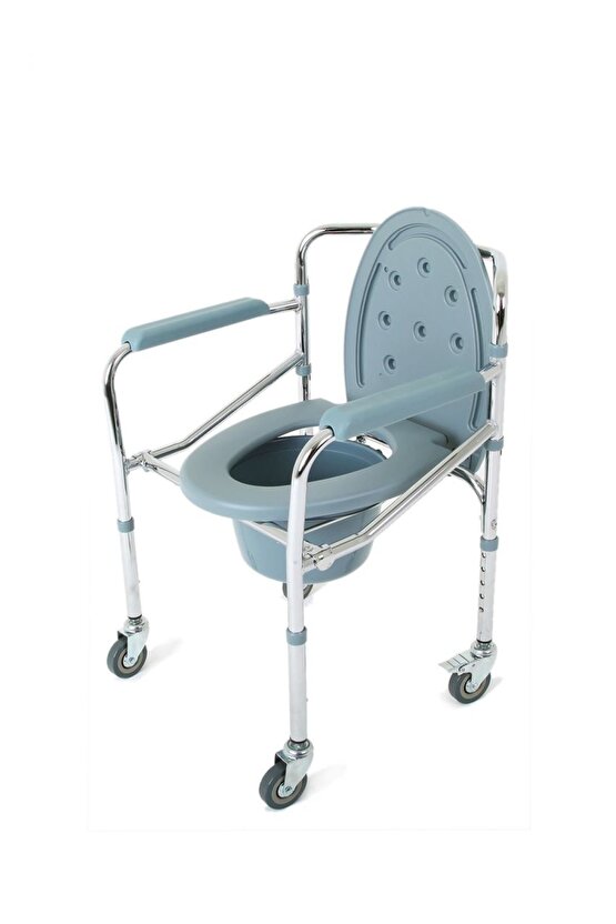 KY696 Kifidis Tekerlekli Tuvaletli Banyo Sandalyesi STD