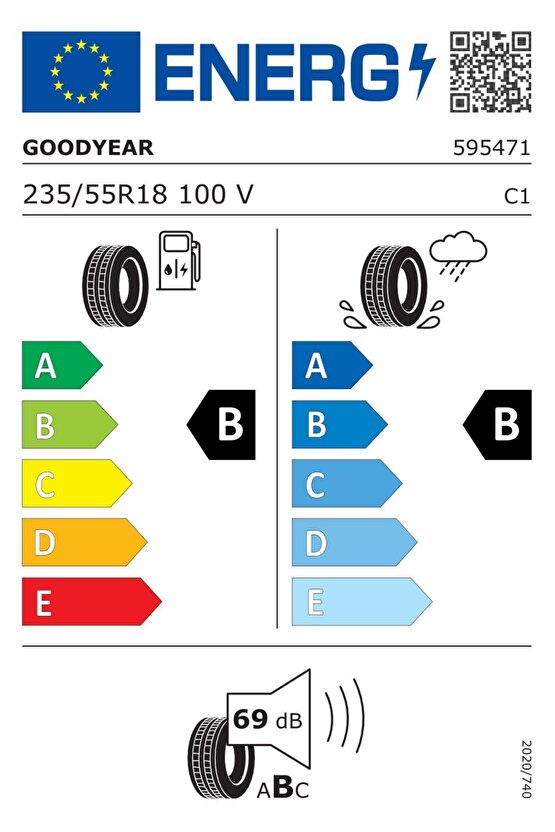 23555 R18 100v Eagle Sport 2 Suv Otomobil Yaz Lastiği ( Yıl: 2024 )