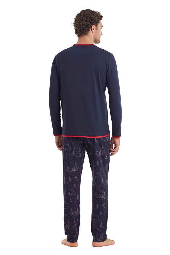 Erkek Uzun Kol Pijama Takımı 40106