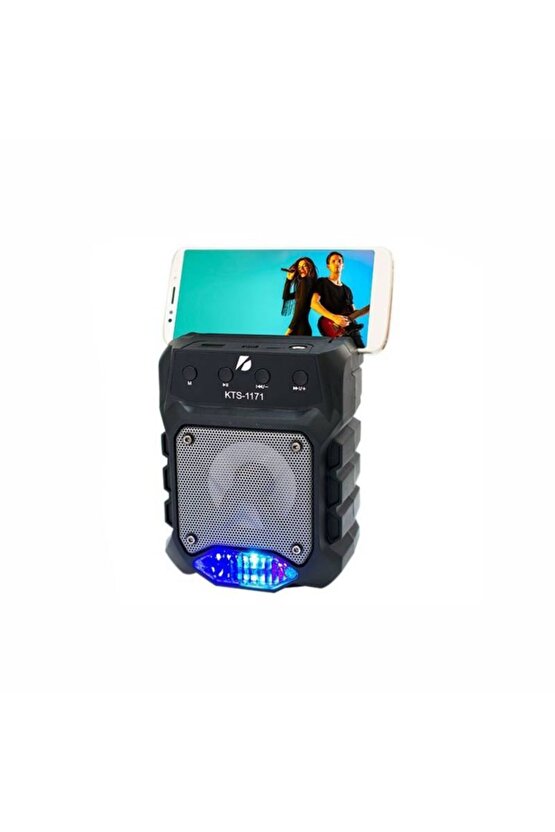 Bluetooth Speaker Kablosuz Hoparlör Led Işıklı Fm Radyolu Sd Kart Ve Usb Girişli 5w Şarjlı Hoparlör