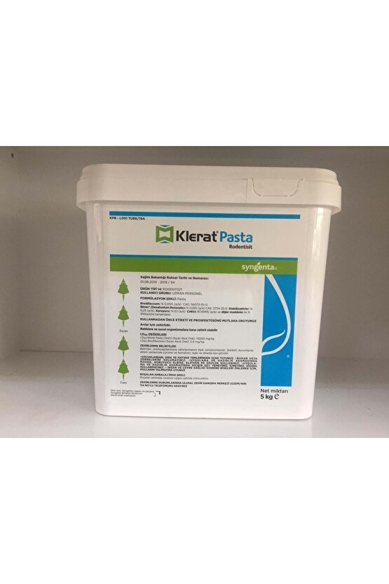 Klerat Pasta Fare Zehiri (5 KG)