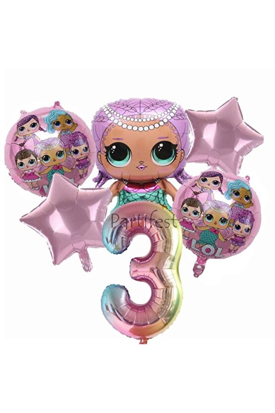 LOL Surprise Yaş Balon Seti LOL Bebek Balon Seti LOL Doğum Günü Parti Seti