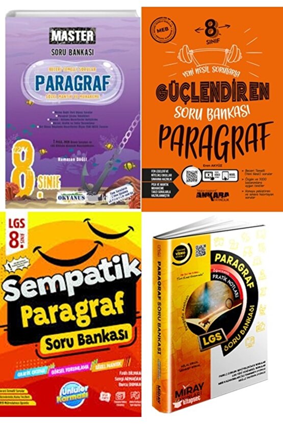 LGS 8.SINIF SÜPER PARAGRAF 4 KİTAP SET