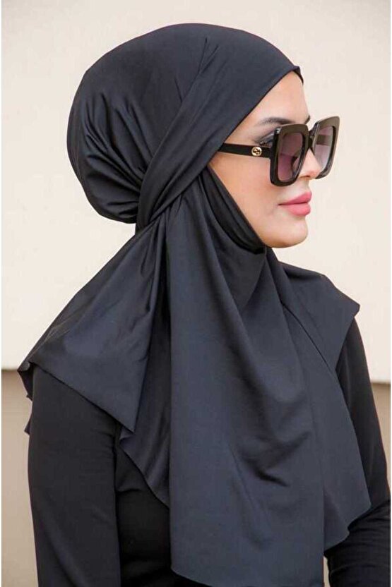 Siyah Oversize Hijab