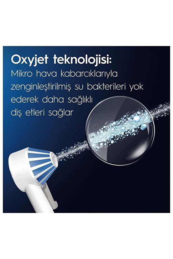 Ağız Sağlığı Merkezi Ağız Duşu, 1 Oxyjet Başlığı, 1 Waterjet Başlığı