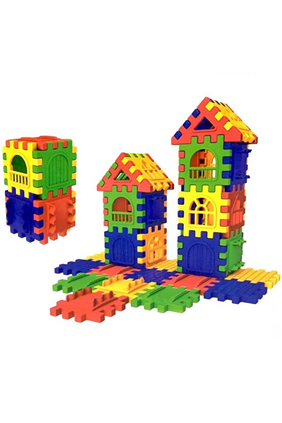 Puzzle City 3d Yapı Ve Tasarım Blokları 64 Parça