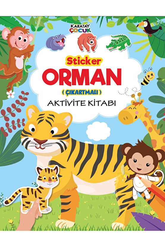 Stıcker Çıkartmalı AktiviteKitabı(8 Kitap)(araçlar-çiftlik-deniz-dinozor-orman-prenses-unıcorn-uzay)