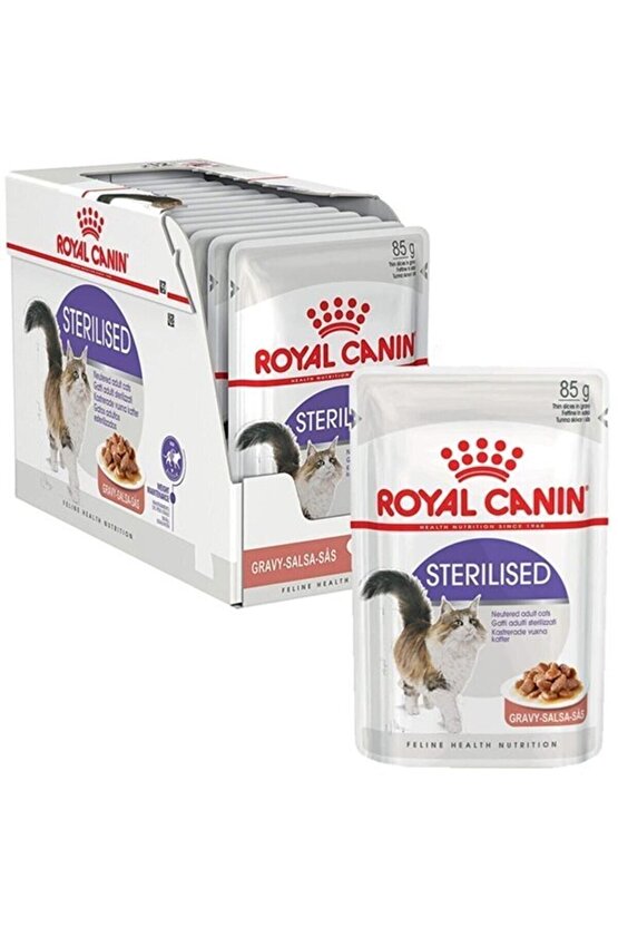 Sterilised Gravy Kısır Kedi Pouch Yaş Mama 85 Gr X 12 Adet