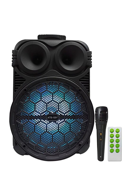 NDR-V12 BÜYÜK BOY BLUETOOTH HOPARLÖR TEKERLEKLİ KABLOSUZ MİKROFONLU SPEAKER TOPLANTI ANFİSİ