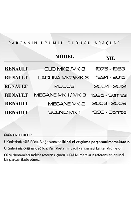 Renault Dacia Için Yakıt Depo Şamadıra Kapağı Ve Contası