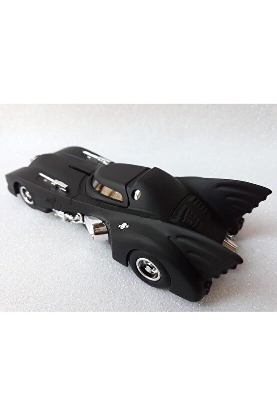 Metal Diecast Araba Batmobil Işıklı Çekbırak Oyuncak 13,5cm