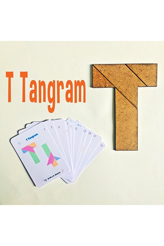 Kare Tangram Vet Tangram Akıl Zeka Mantık Matematik Eğitici Eğlenceli Beceri Oyunu