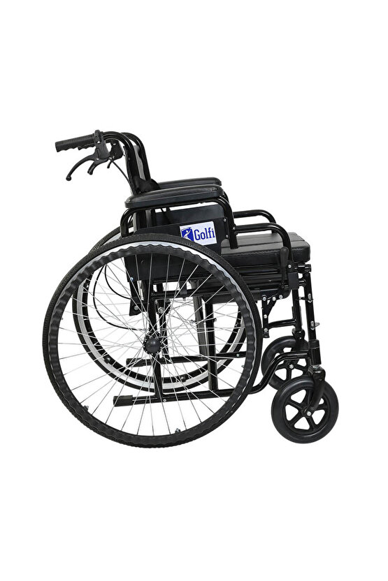 G120 Standart Manuel Klozetli Tekerlekli Sandalye Banyo Tuvalet Sandalyesi