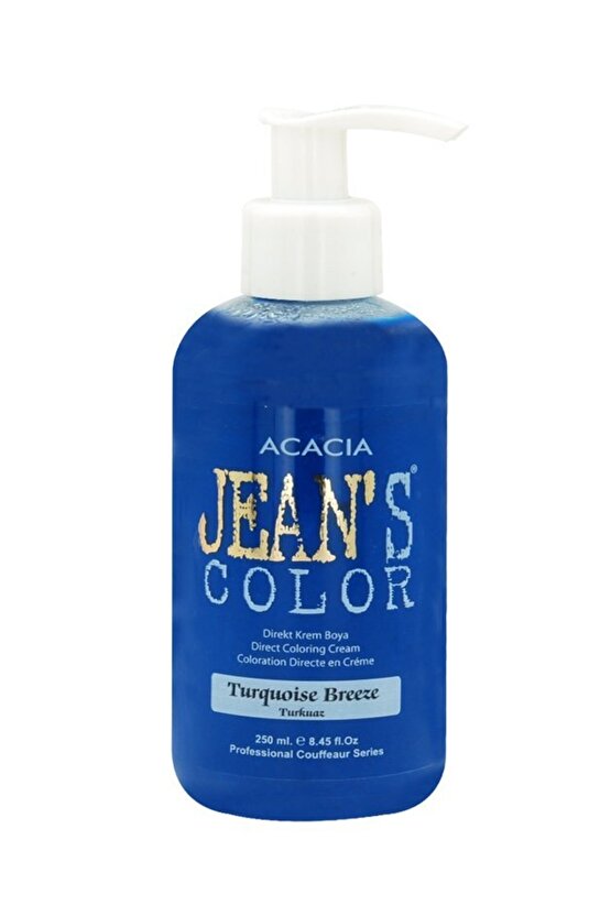 Jeans Color Turkuaz 250 Ml. Turquoıse Amonyaksız Balyaj Renkli Saç Boyası