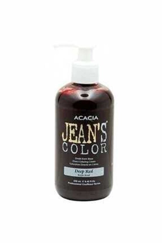 Jeans Color Koyu Kızıl - Deep Red Amonyaksız Balyaj Renkli Saç Boyası 250 ml
