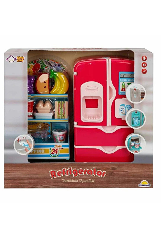 Little Chef Sesli ve Işıklı Buzdolabı Oyun Seti