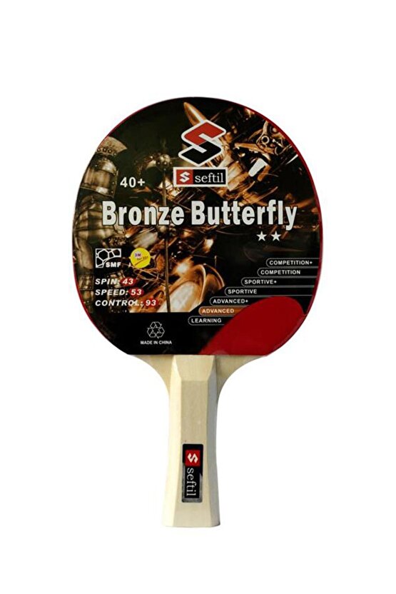 S0082 Bronze Butterfly Masa Tenisi Raketi