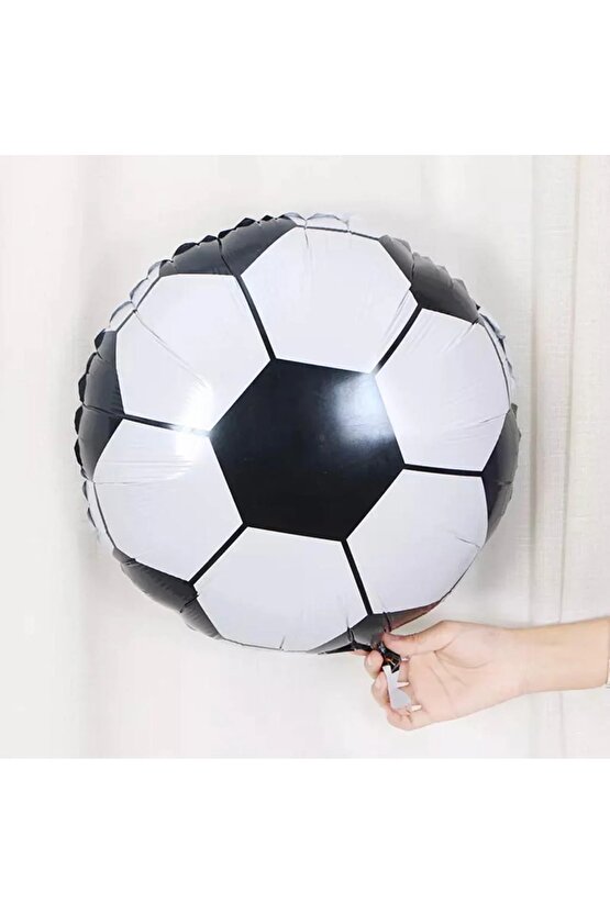 Futbol Maç Konsept Yeşil Rakam 4 Yaş Balon 100 cm Futbol Konsept Yeşil Parti Doğum Günü Balon Seti