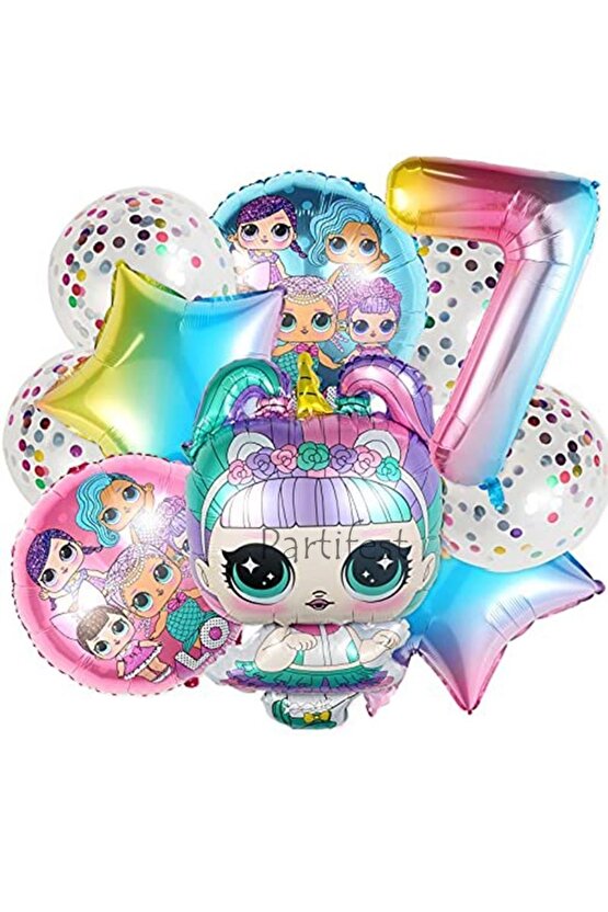 Lol Surprise 7 Yaş Balon Seti Lol Bebek Balon Seti Lol Doğum Günü Parti Seti