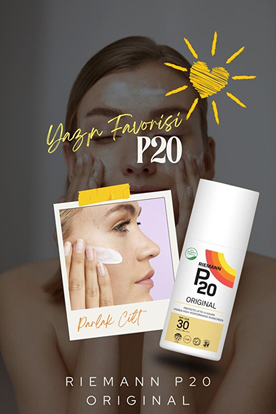 P20 Orijinal Spf 30 Sprey - 200 ml Koruyucu Güneş Sprey