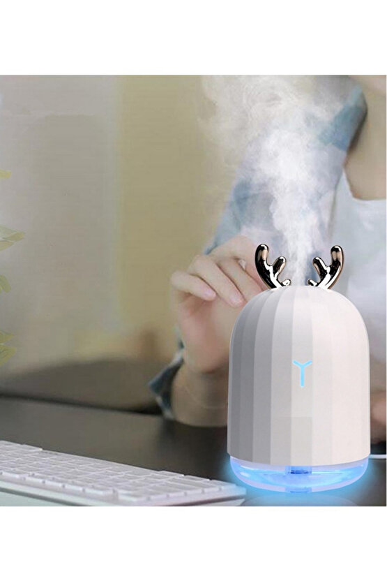 Lovely Mini Hava Nemlendirici Aromaterapi Led Işıklı Buhar Makinesi 220 ml