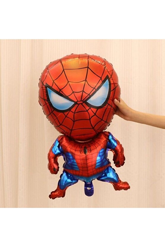 Spiderman Yıldız Balonlu 7 Yaş Konsept Doğum Günü Balon Set Örümcek Adam Spiderman Balon Set