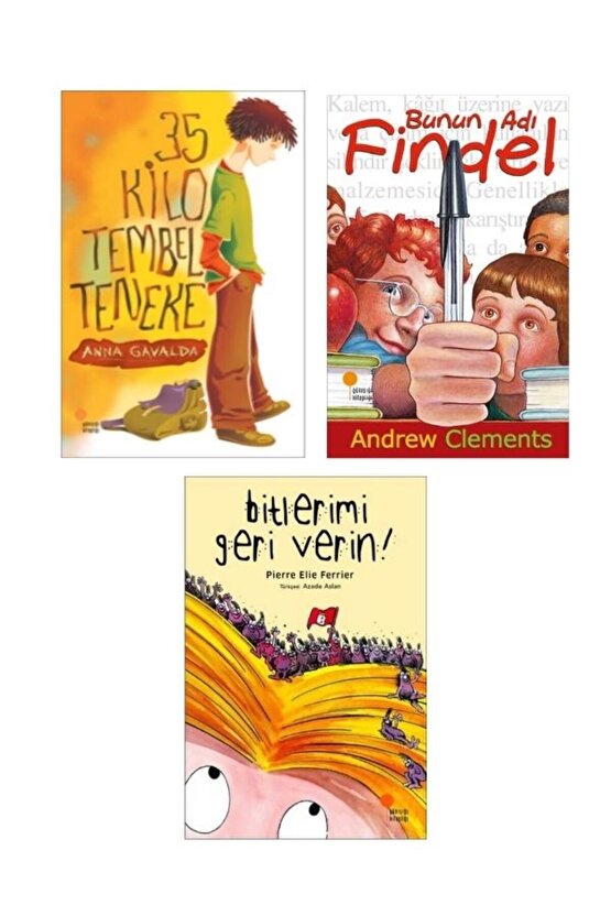 Sticker Hediyeli 35 Kilo Tembel Teneke - Bunun Adı Findel - Bitlerimi Geri Verin - Andrew Clements