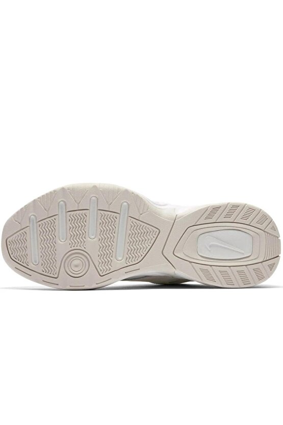 M2k Tekno Leather Unisex Sneaker Hakiki Deri Spor Ayakkabı Kırık Beyaz Yükseklik 4cm