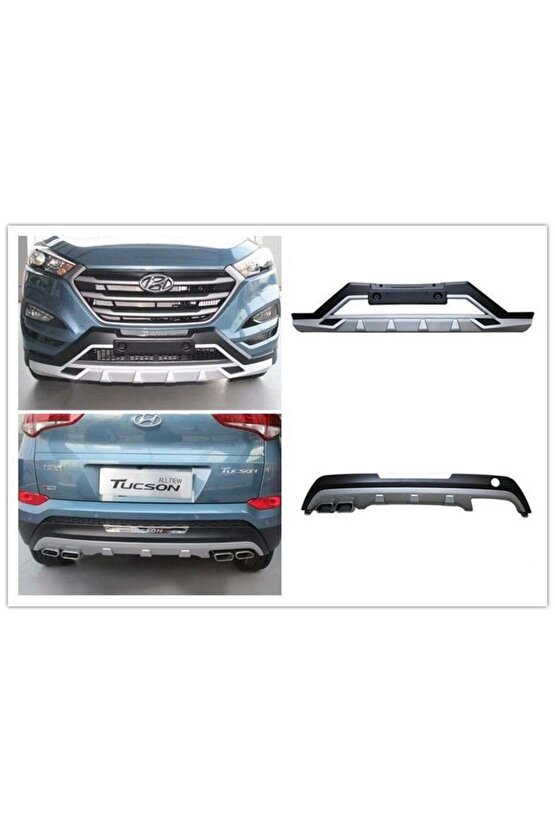 Hyundai Tucson Ön Arka Tampon Koruması Difüzör 2015  2018