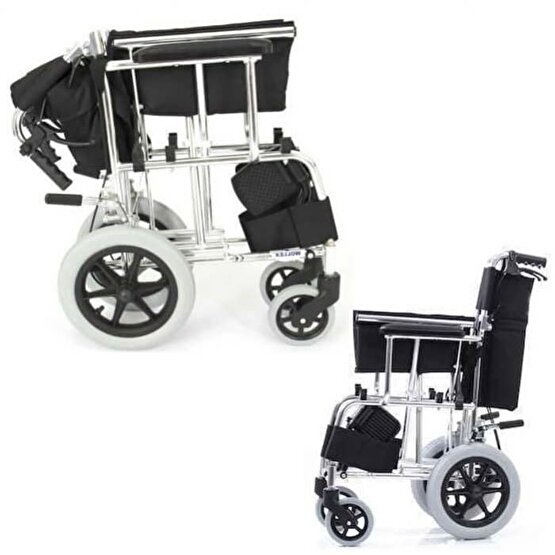 TM-H 8035 Katlanabilir Refakatçı Tekerlekli Sandalye